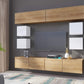 Schöne TV-Lounge mit wohnwand modernem Galaxy 5 mit LED-TV