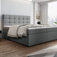 Wunderschönes Boxspringbett Palma in der Farbe Grau