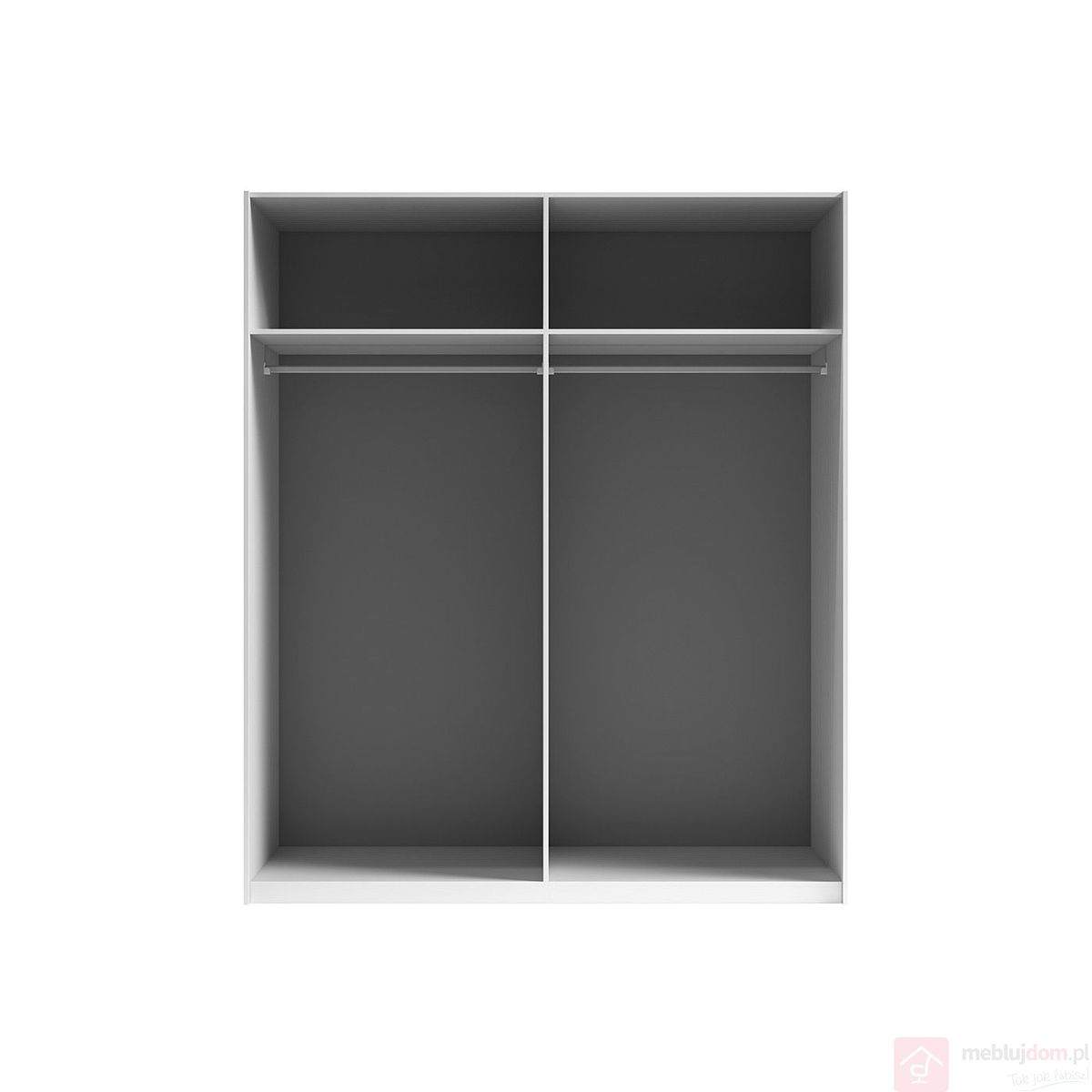 Schöner offener Kleiderschrank MOORE 1 mit 2 Boxen