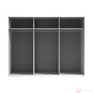 Schöner offener Kleiderschrank MOORE 1 mit 3 Boxen