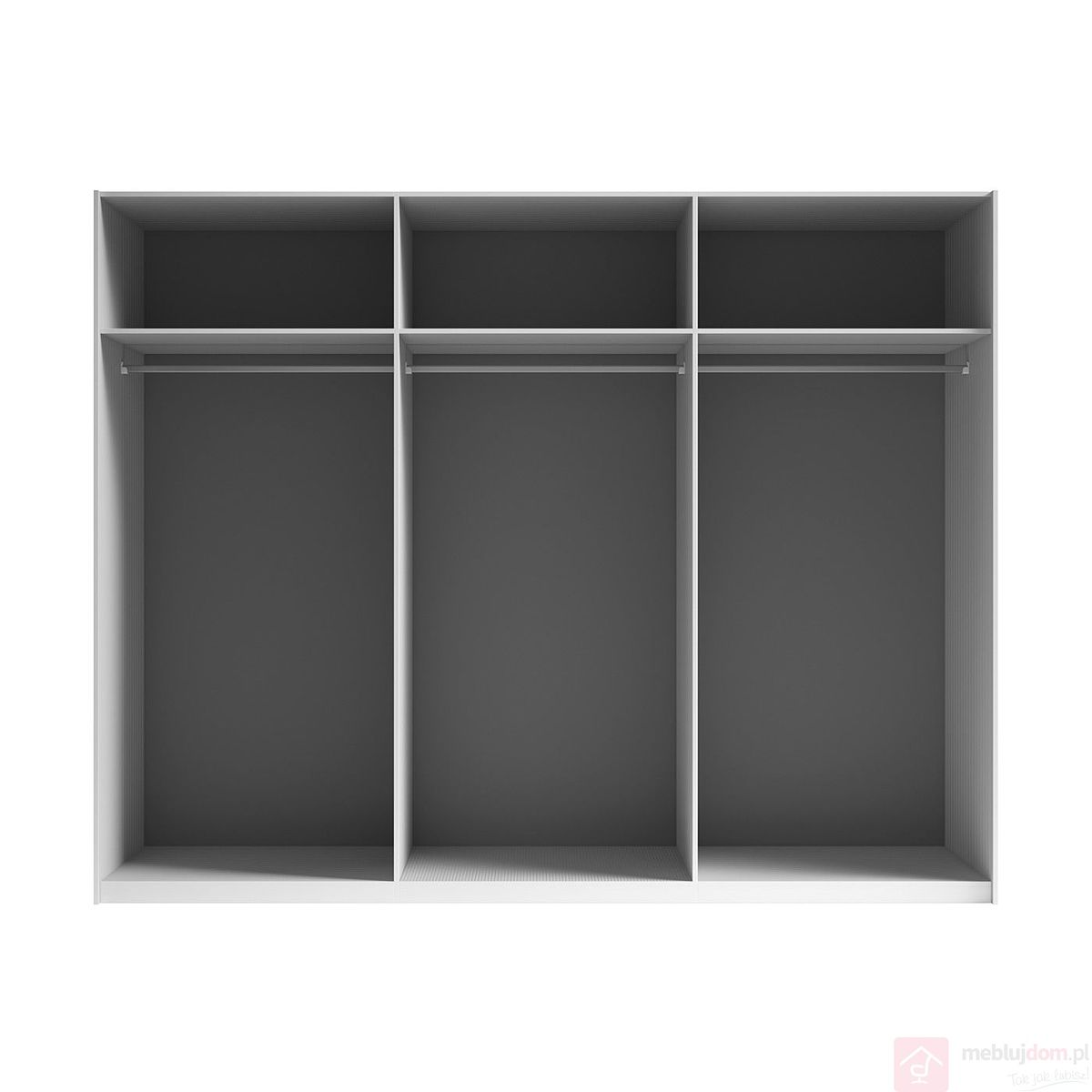 Schöner offener Kleiderschrank MOORE 1 mit 3 Boxen